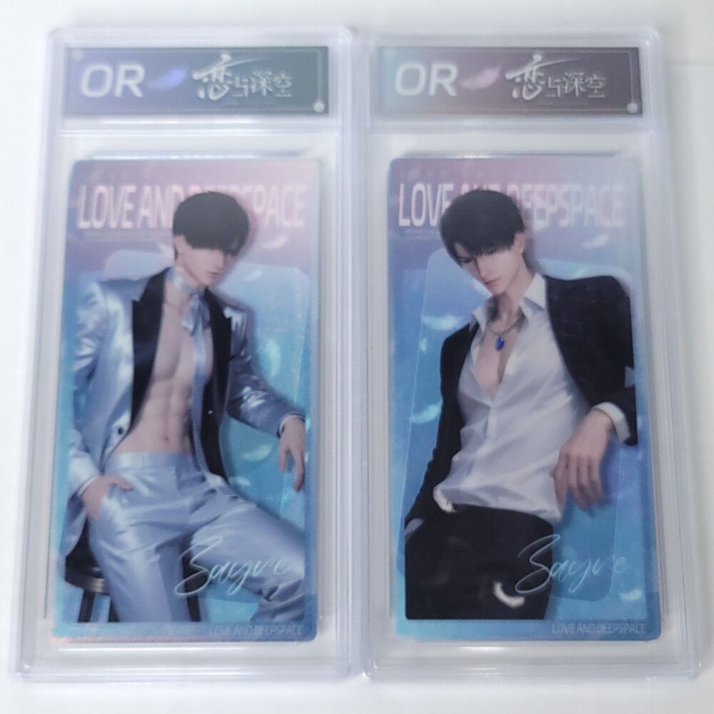 Love and Deep Space Zayne Holo Trading Card Encased Collectible Lot Of 2